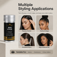 Fabricant OEM de bâtons de cire capillaire à marque privée, logo personnalisé, faible MOQ pour les marques de beauté