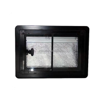 800x500mm Rv Camping-car Camping-car Plat Verre Trempé Fenêtre Coulissante En Option Un Côté ou Deux Côté Coulissant