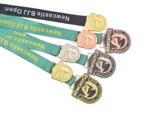 Médailles de Jiu-Jitsu 3D personnalisées pour le Judo, le Karaté, la Lutte, le Taekwondo, en métal émaillé, avec ruban, pour le soulagement de la douleur à Newcastle, au Brésil - Product Image 6