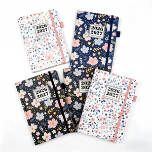 <span class=keywords><strong>Agenda</strong></span> Académica de Cuero con Tapa Dura A5 2026 2027, Planificador Semanal y Mensual, Cuaderno con Impresión Personalizada del Fabricante - Product Image 3