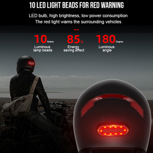 Luz Trasera LED Recargable USB para Bicicleta, Impermeable, Luz <span class=keywords><strong>de</strong></span> Advertencia para Casco <span class=keywords><strong>de</strong></span> Ciclismo, Lámpara <span class=keywords><strong>de</strong></span> Seguridad, Luz LED para Casco <span class=keywords><strong>de</strong></span> Motocicleta - Product Image 3