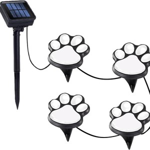 Luces Solares LED con Forma de Pata de Perro para Jardín, Decorativas para Césped y Caminos, con Estaca para el Suelo - Product Image 2
