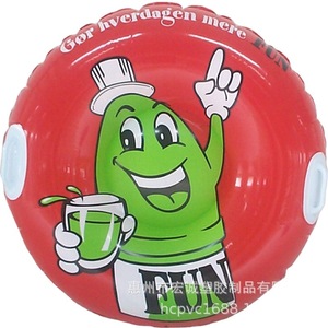 Tubo de nieve inflable para niños, 120 cm, diseño de unicornio arcoíris blanco, juguete de invierno para exteriores, material de PVC - Product Image 4