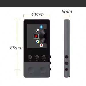 เครื่องเล่น MP3 แบบปุ่มกดขนาด 1.8 นิ้ว BT 8GB/16GB เสียงแบบไม่สูญเสียคุณภาพ ลำโพงในตัว แบตเตอรี่ใช้งานได้ 10-20 ชั่วโมง อุปกรณ์เสียงพกพาสำหรับเล่นกีฬา - Product Image 2