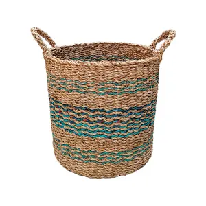 Exportable Seagrass Laundry Basket for Storage Home Storage Miscellaneous Sustainable Storage from Bangladesh