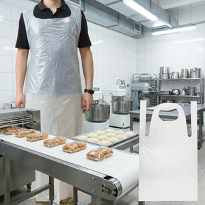 Factory Price Disposable PE Apron <b>Plastic</b> Waterproof Apron for Cooking Painting Hairdressing Vietnam Facility Fast Shipping - Product Image 5