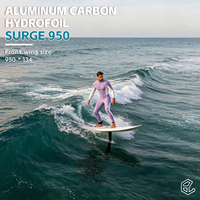 SURGE 950 - Set de ala de hidroala de alto rendimiento con equilibrio, deslizamiento suave y control reactivos para surf y wing foil AXIS
