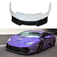 Kit carrosserie avant en fibre de carbone semi-forgée de style V pour Lamborghini Huracan LP580 LP610, kit de mise à niveau personnalisé, outils de voiture