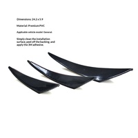 Bande de protection universelle en PVC pour pare-chocs de voiture, anti-collision, anti-rayures, spoiler aérodynamique, décoration de contour de pare-chocs avant