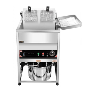 Công nghiệp tự động thương mại gas/điện nồi chiên sâu với dầu lọc - Product Image 3