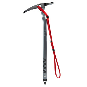 Hacha de hielo Comal de 60 cm con correa roja para montañismo y escalada - Product Image 1