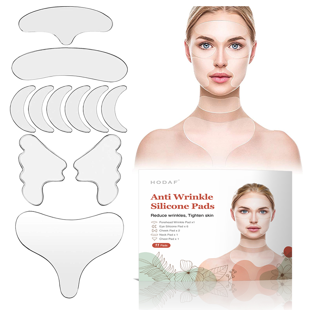 Многоразовые Пластыри для лица против морщин для разглаживания морщин вокруг глаз, рта или лба
