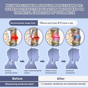 Dispositif de Traction et de Correction du Cou Électrique 3 Traction de Puissance et 8 Airbags Intégrés Soulagement de la Douleur Cervicale et Produit de Relaxation - Product Image 3