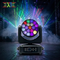 Projecteur LED RGBW à tête mobile DMX512, activé par le son, pour DJ, club, scène, fêtes, mariages