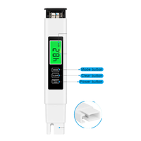Stylo testeur d'eau numérique 3 en 1, haute précision, mesure du TDS, de l'EC et de la température, rétroéclairage bicolore pour aquarium, eau potable