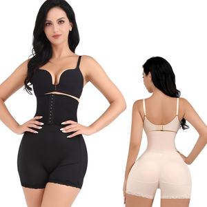 Taille haute femmes hanches dodues culotte rembourrée respirant rembourré cul ventre façonnage hanche levage amovible Plus Shapewear Shorts - Product Image 1