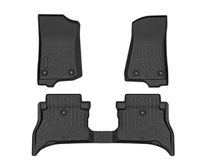 TPE car mats factory all weather car floor liner 3D rubber car carpets for Jeep Wrangler 4xe