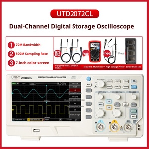 ยูนิไลด์ UT-2102CEX ออสซิลโลสโคปแบบดิจิตอล 100M ช่องสัญญาณคู่ 150M หน่วยความจำ ความละเอียด 1280x1024 อัตราการสุ่มตัวอย่าง 1GS/s รับประกัน 1 ปี - Product Image 4