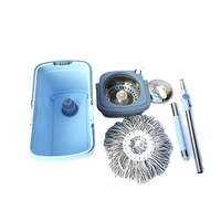 Outils de nettoyage de maison bâton de trapèze magique nettoyeur rotatif de sol balai à franges en acier inoxydable ensemble de seaux hélicoïdaux et serpillière 360