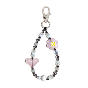 <span class=keywords><strong>Bracelet</strong></span> de téléphone en perles arc-en-ciel nuage cœur Style coréen Ins porte-clés <span class=keywords><strong>Bracelet</strong></span> de poignet pour filles téléphone portable pendentif à breloque idée cadeau - Product Image 5