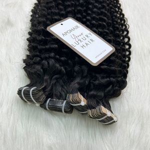 Extensiones de Cabello Natural Virgen 100% con Cinta Adhesiva, Rizado Suelto, Doble Trama - Product Image 6