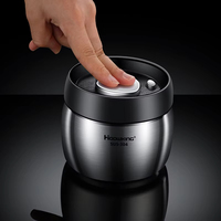 Boîte de stockage scellée sous vide en acier inoxydable métal thé café sucre boîtes hermétiques