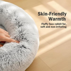 Nuovo Letto per Umani e Animali Domestici, Traspirante, in Peluche, con Motivo a Tinta Unita, Rimovibile e Lavabile, Divano Letto per Umani e Animali - Product Image 2