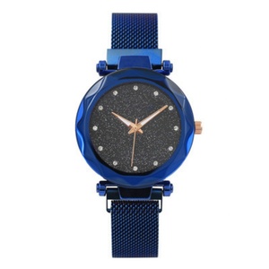 Red Starry Sky Ladies Quartz <b>Watch</b> <b>Diamond</b> Dial Mesh Strap - Product Image 3