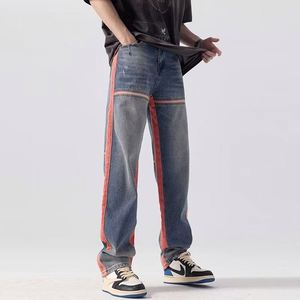 Stile Casual Hip Hop in Denim da <span class=keywords><strong>uomo</strong></span>, per tutte le stagioni - Product Image 2