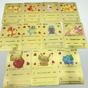 Custom Stainless Steel <strong>Metal</strong> Gold Black Poke mon Game <strong>Cards</strong> <strong>Charizard</strong> 1st Poke mon <strong>Cards</strong> <strong>Vmax</strong> - Product Image 4