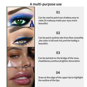 2023 nouveau Logo personnalisé Eye Liner Gel stylo coloré crémeux longue durée étanche anti-taches étiquette privée Gel Eye Liner <span class=keywords><strong>crayon</strong></span> - Product Image 5