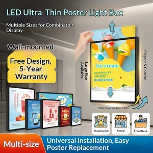 Caja de Luz para Dibujar, Ultrafina, de Vidrio Templado, Letrero Luminoso LED, Cartel Luminoso, Menú, Tablero de Exhibición Personalizado, Negro - Product Image 2
