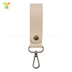 Car <b>keychain</b> pendant, Instagram-worthy <b>leather</b> key lanyard, couple's wrist lanyard, custom logo gift. - Product Image 2