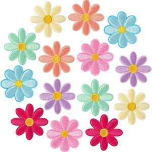 แผ่นปักลายดอกเดซี่ Wan Lan 16 ชิ้น 12 กรัม สำหรับงานปักเสื้อผ้า - Product Image 2