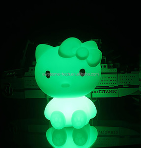 <span class=keywords><strong>Hello</strong></span> <span class=keywords><strong>Kitty</strong></span> Ánh Sáng Ban Đêm Điều Khiển Từ Xa Trong Nhà Cạnh Giường Ngủ Ánh Sáng Sáng Tạo Nhà Thông Minh Ánh Sáng - Product Image 4