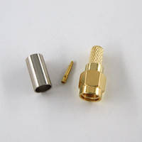 Connecteur étanche à sertir RF coaxial SMA mâle pour câble RG58 RG142 LMR195