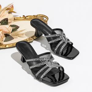 Nuove Scarpe da Donna con Tacco Alto 7cm, Punta Aperta, Taglia Grande 42, Sexy con Cinturino alla Caviglia, Chaussures Femme - Product Image 5