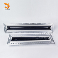 Diffuseur de ventilation HVAC moderne en profilé aluminium invisible pour extérieur, réglable et personnalisable à toute taille