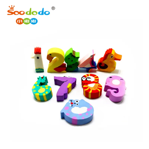 <span class=keywords><strong>Gomme</strong></span> à effacer en caoutchouc en <span class=keywords><strong>forme</strong></span> de chiffre d'animal 2D personnalisée promotionnelle de l'usine Soododo Zhejiang - Product Image 6