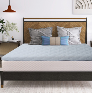 Colchón de espuma viscoelástica de 4 pulgadas, tamaño King, doble capa, cubierta de colchón de espuma viscoelástica de <span class=keywords><strong>Gel</strong></span> de 2 pulgadas para dolor de espalda, soporte medio - Product Image 4