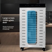 Déshydrateur alimentaire professionnel commercial en acier inoxydable de grande capacité pour la transformation des fruits et légumes