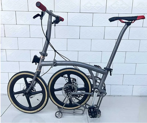 Frein monté à plat de vélo <span class=keywords><strong>pliant</strong></span> en titane, vente en gros, vélo entier - Product Image 6