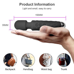 Boîte personnalisée gratuite <span class=keywords><strong>Mini</strong></span> vibrateur puissant jouets sexuels pour femme Av baguette magique vibrateurs stimulateur de Clitoris masturbateur gode jouets - Product Image 4