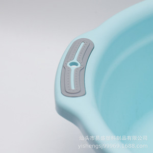 Bassine de cuisine 10L, lavabo de salle de bain, bac à linge, durable, multi-usages, bleu, rose, blanc - Product Image 4