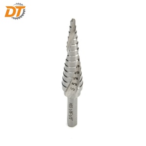 Broca escalonada <span class=keywords><strong>de</strong></span> metal HSS DT con estría espiral y vástago <span class=keywords><strong>de</strong></span> 3 planas, <span class=keywords><strong>de</strong></span> 1/8 a 1/2 pulgada, broca imperial HSS - Product Image 2