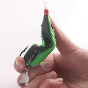 เหยื่อตก<span class=keywords><strong>ปลา</strong></span>กบแบบนิ่มตะขอเหล็กคาร์บอนสูง - Product Image 4