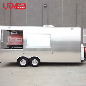 Chariot de restauration rapide, cuisine <span class=keywords><strong>mobile</strong></span>, chariot de vente de hot-dogs, four à pizza, remorque, chariot de restauration, réfrigérateur, camion de nourriture réfrigéré - Product Image 4