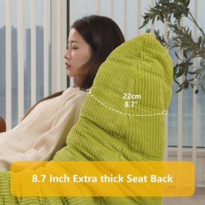 Wholesale L-Shaped Frameless <b>Bean</b> <b>Bag</b> Chair-Modern Fabric High-Density Compressed Foam Design for Living Rooms - Product Image 5