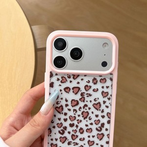 Funda de teléfono transparente con estampado de leopardo y flores para iPhone 17Air 16plus 15 14 13 12 11 pro max, cubierta acrílica transparente de fábrica - Product Image 4
