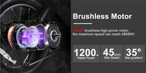 Para SAMEBIKE M20 V6 V8 73 20 pulgadas estilo Retro bicicleta de montaña eléctrica todo terreno 1200W Motor 48V 16Ah almacén de suspensión completa - Product Image 4